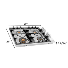 ZLINE 30" Dropin Gas Stovetop with 4 Gas Burners - RC30 - The Home Selection