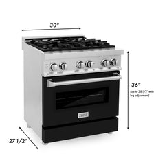ZLINE 30" Dual Fuel Range in Stainless Steel - RA30 - The Home Selection