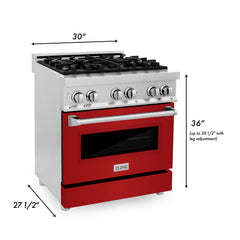 ZLINE 30" Dual Fuel Range in Stainless Steel - RA30 - The Home Selection