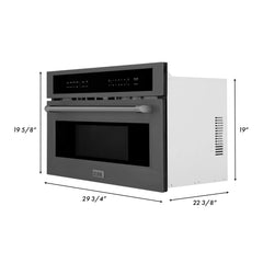 ZLINE 30 in. Built-in Convection Microwave Oven in Stainless Steel with Speed and Sensor Cooking, MWO-30 - The Home Selection
