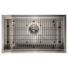 ZLINE 30 in. Garmisch Undermount Single Bowl Stainless Steel Kitchen Sink with Bottom Grid and Accessories, SLS-30 - The Home Selection