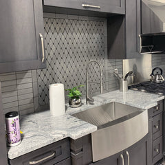 ZLINE 30 in. Zermatt Farmhouse Apron Mount Single Bowl Stainless Steel Kitchen Sink with Bottom Grid, SAS-30 - The Home Selection