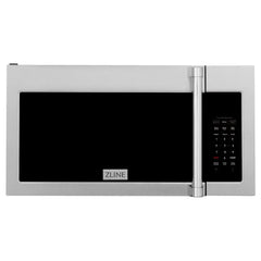 ZLINE 30-Inch 1.5 cu. ft. Over the Range Microwave in Fingerprint Resistant Stainless Steel with Traditional Handle and Set of 2 Charcoal Filters - MWO-OTRCFH-30-SS - The Home Selection