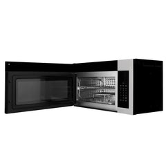 ZLINE 30-Inch 1.5 cu. ft. Over the Range Microwave in Stainless Steel with Modern Handle and Set of 2 Charcoal Filters - MWO-OTRCF-30 - The Home Selection