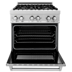 ZLINE 30-Inch 4.0 cu. ft. Electric Oven and Gas Cooktop Dual Fuel Range with Griddle in Fingerprint Resistant Stainless - RAS-SN-GR-30 - The Home Selection
