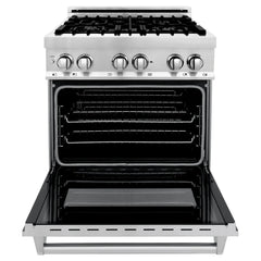 ZLINE 30-Inch 4.0 cu. ft. Electric Oven and Gas Cooktop Dual Fuel Range with Griddle in Stainless Steel - RA-GR-30 - The Home Selection