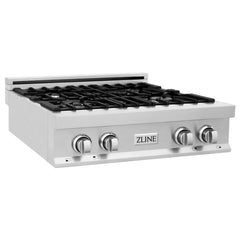 ZLINE 30-Inch Porcelain Gas Stovetop with 4 Gas Burners and Griddle - RT-GR-30 - The Home Selection
