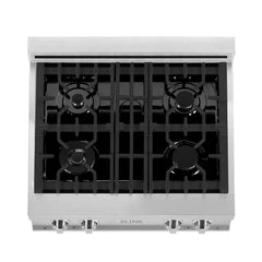 ZLINE 30-Inch Porcelain Gas Stovetop with 4 Gas Burners and Griddle - RT-GR-30 - The Home Selection