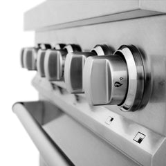 ZLINE 30" Professional Dual Fuel Range in DuraSnow® RAS-SN-30 - The Home Selection
