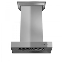 ZLINE 30" Professional Wall Mount Range Hood In Stainless Steel With Crown Molding - KECOMCRN-30 - The Home Selection