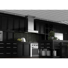 ZLINE 30" Professional Wall Mount Range Hood In Stainless Steel With Crown Molding - KECOMCRN-30 - The Home Selection