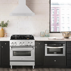 ZLINE 30" Stainless Steel Range Hood with Stainless Steel Handle (KB4STX-30) - The Home Selection