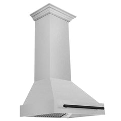 ZLINE 30"Autograph Edition DuraSnow® Stainless Steel Range Hood with DuraSnow® Stainless Steel Shell and Handle - 8654SNZ-30 - The Home Selection