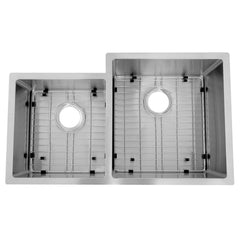 ZLINE 32" Jackson Undermount Double Bowl Kitchen Sink with Bottom Grid - SRDL-32 - The Home Selection