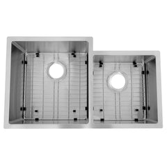ZLINE 32" Jackson Undermount Double Bowl Kitchen Sink with Bottom Grid - SRDR-32 - The Home Selection