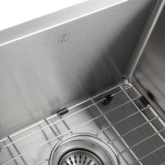 ZLINE 33 in. Anton Undermount Double Bowl Stainless Steel Kitchen Sink with Bottom Grid, SR50D-33 - The Home Selection