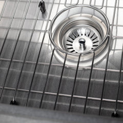 ZLINE 33 in. Vail Farmhouse Apron Mount Single Bowl Stainless Steel Kitchen Sink with Bottom Grid, SAS-33 - The Home Selection