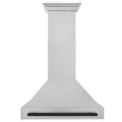 ZLINE 36" Autograph Edition DuraSnow® Stainless Steel Range Hood with DuraSnow® Stainless Steel Shell and Handle - 8654SNZ-36 - The Home Selection