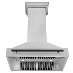 ZLINE 36" Autograph Edition DuraSnow® Stainless Steel Range Hood with DuraSnow® Stainless Steel Shell and Handle - 8654SNZ-36 - The Home Selection