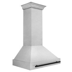 ZLINE 36" Autograph Edition DuraSnow® Stainless Steel Range Hood with DuraSnow® Stainless Steel Shell and Handle - 8654SNZ-36 - The Home Selection