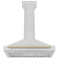 ZLINE 36" Autograph Edition DuraSnow® Stainless Steel Range Hood with DuraSnow® Stainless Steel Shell (KB4SNZ-36) - The Home Selection
