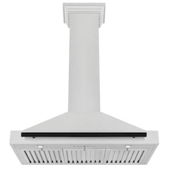 ZLINE 36" Autograph Edition DuraSnow® Stainless Steel Range Hood with DuraSnow® Stainless Steel Shell (KB4SNZ-36) - The Home Selection