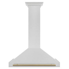 ZLINE 36" Autograph Edition DuraSnow® Stainless Steel Range Hood with DuraSnow® Stainless Steel Shell (KB4SNZ-36) - The Home Selection