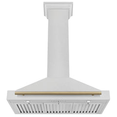 ZLINE 36" Autograph Edition DuraSnow® Stainless Steel Range Hood with DuraSnow® Stainless Steel Shell (KB4SNZ-36) - The Home Selection