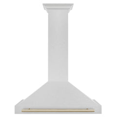 ZLINE 36" Autograph Edition DuraSnow® Stainless Steel Range Hood with DuraSnow® Stainless Steel Shell (KB4SNZ-36) - The Home Selection