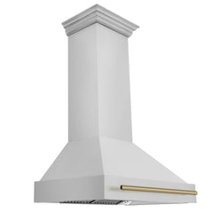 ZLINE 36" Autograph Edition Stainless Steel Range Hood with Stainless Steel Shell - 8654STZ-36 - The Home Selection