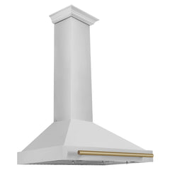 ZLINE 36" Autograph Edition Stainless Steel Range Hood with Stainless Steel Shell (KB4STZ-36) - The Home Selection