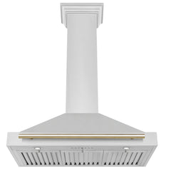 ZLINE 36" Autograph Edition Stainless Steel Range Hood with Stainless Steel Shell (KB4STZ-36) - The Home Selection
