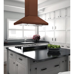 ZLINE 36" Designer Series Copper Island Mount Range Hood - 8KL3iC-36 - The Home Selection