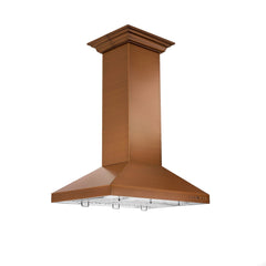 ZLINE 36" Designer Series Copper Island Mount Range Hood - 8KL3iC-36 - The Home Selection