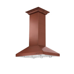 ZLINE 36" Designer Series Copper Island Mount Range Hood - 8KL3iC-36 - The Home Selection