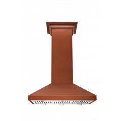 ZLINE 36" Designer Series Copper Island Mount Range Hood - 8KL3iC-36 - The Home Selection