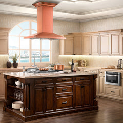 ZLINE 36" Designer Series Copper Island Mount Range Hood - 8KL3iC-36 - The Home Selection