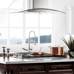 ZLINE 36" Dropin Gas Stovetop with 6 Gas Burners and Black Porcelain Top - RC36-PBT - The Home Selection