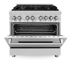 ZLINE 36" Dual Fuel Range in Stainless Steel - RA36 - The Home Selection