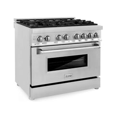 ZLINE 36" Dual Fuel Range in Stainless Steel - RA36 - The Home Selection