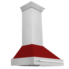 ZLINE 36" DuraSnow® Stainless Steel Range Hood with Shell (8654SNX-36) - The Home Selection