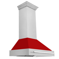 ZLINE 36" DuraSnow® Stainless Steel Range Hood with Shell (8654SNX-36) - The Home Selection