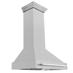 ZLINE 36" DuraSnow® Stainless Steel Range Hood with Shell (8654SNX-36) - The Home Selection