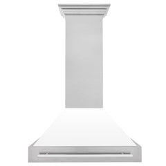 ZLINE 36" DuraSnow® Stainless Steel Range Hood with Shell (8654SNX-36) - The Home Selection