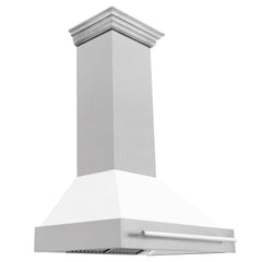 ZLINE 36" DuraSnow® Stainless Steel Range Hood with Shell (8654SNX-36) - The Home Selection