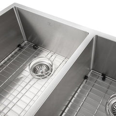 ZLINE 36 in. Anton Undermount Double Bowl Stainless Steel Kitchen Sink with Bottom Grid, SR50D-36 - The Home Selection
