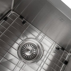ZLINE 36 in. Niseko Farmhouse Apron Mount Double Bowl Stainless Steel Kitchen Sink with Bottom Grid, SA50D-36 - The Home Selection