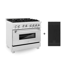 ZLINE 36-Inch 4.6 cu. ft. Electric Oven and Gas Cooktop Dual Fuel Range with Griddle in Fingerprint Resistant Stainless - RAS-SN-GR-36 - The Home Selection