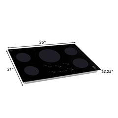 ZLINE 36" Induction Cooktop with 5 burners - RCIND-36 - The Home Selection