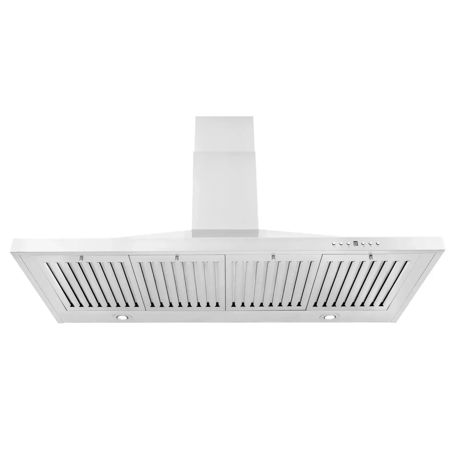 ZLINE 42" Convertible Wall Mount Range Hood in Stainless Steel with Set of 2 Charcoal Filters, LED lighting and Dishwasher-Safe Baffle Filters - KB-CF-42 - The Home Selection